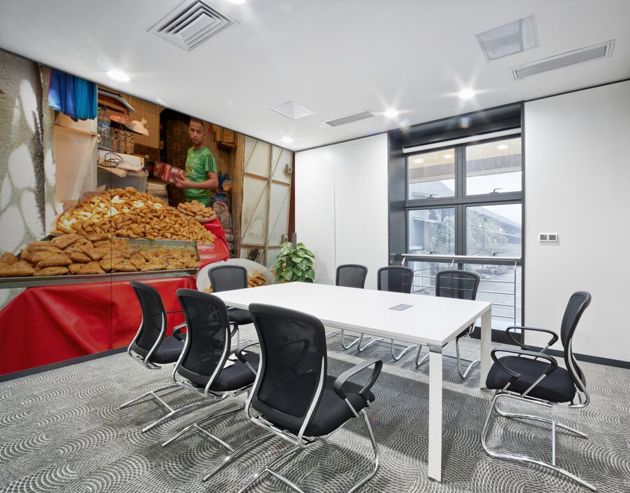 Fried sweets stall in the old town of Fez Morocco selling treat Wall Printing