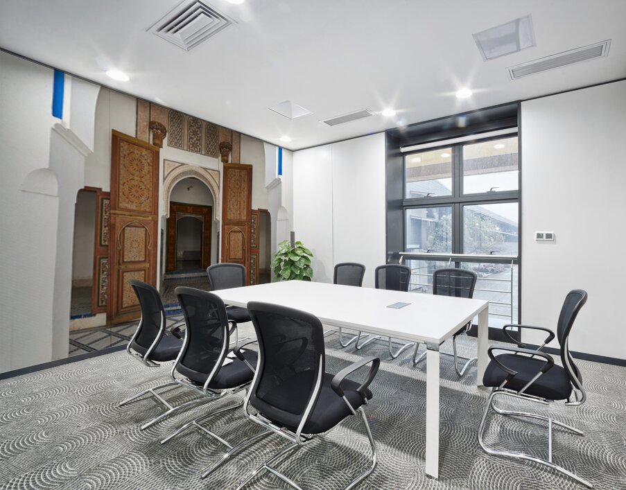 Visit Bahia Palace in Marrakesh Morocco during the day Wall Printing