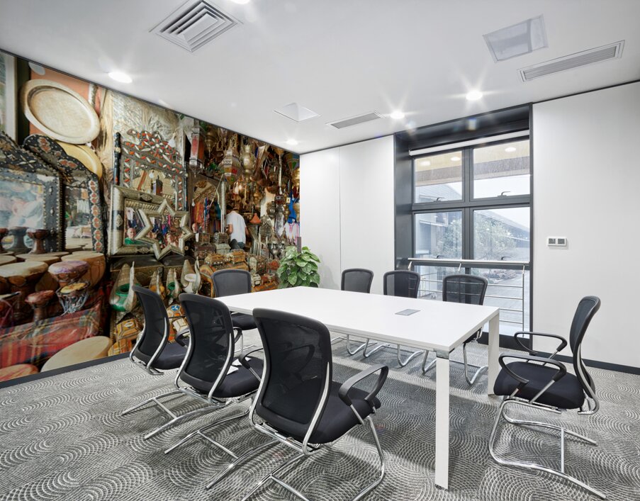 Exploring a souvenir shop in the old town of Marrakesh Morocco Wall Printing