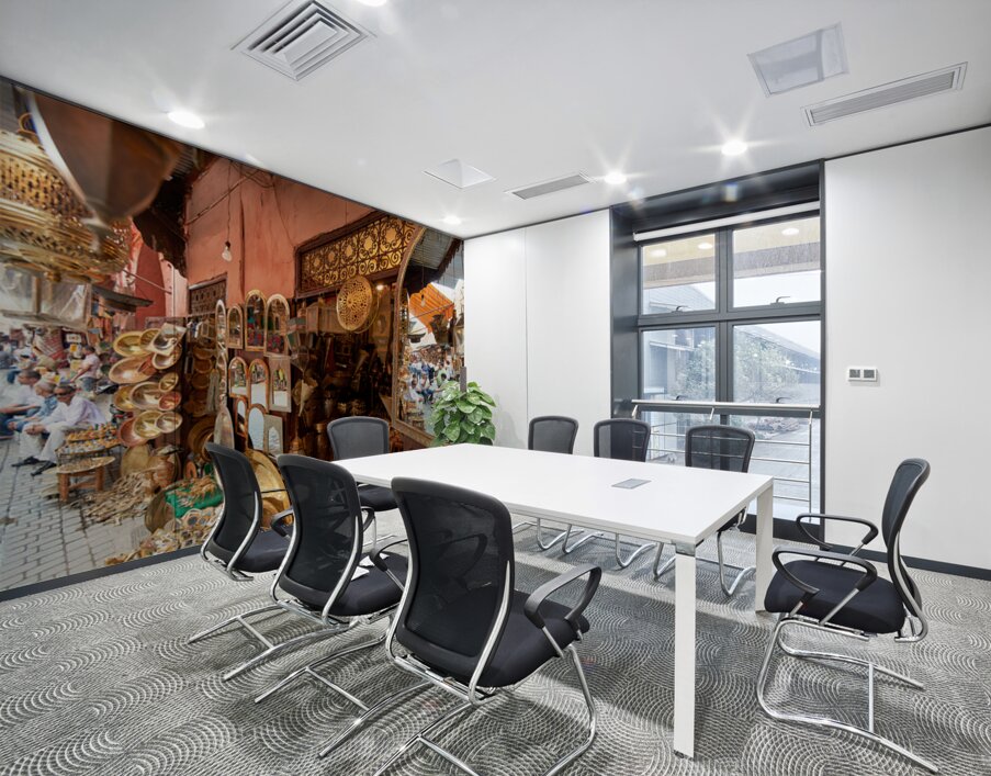 Exploring the souk in Marrakesh and the local crafts on display Wall Printing