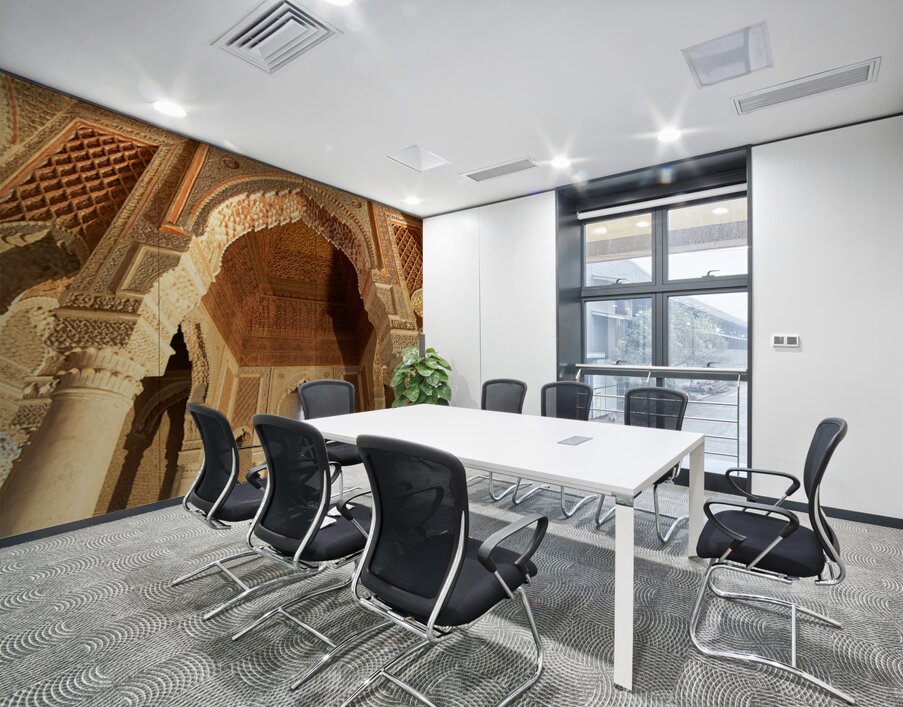 Exploring Saadian tombs in Marrakesh Morocco Wall Printing
