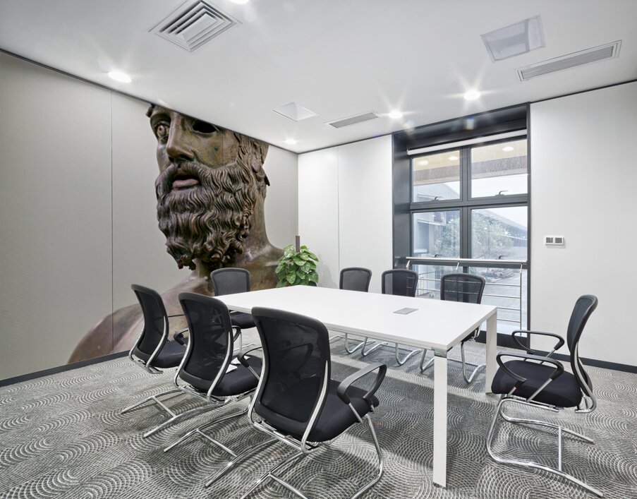 Riace bronze b at national museum reggio calabria Wall Printing