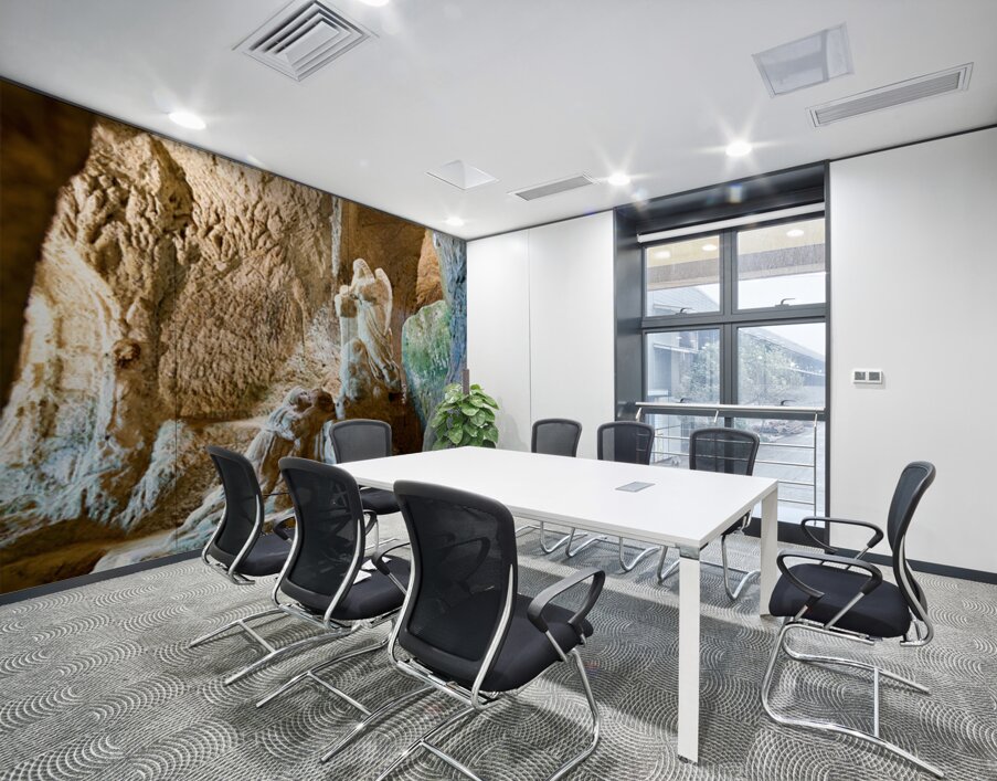 Cave church of Piedigrotta in Pizzo Calabro Italy Wall Printing