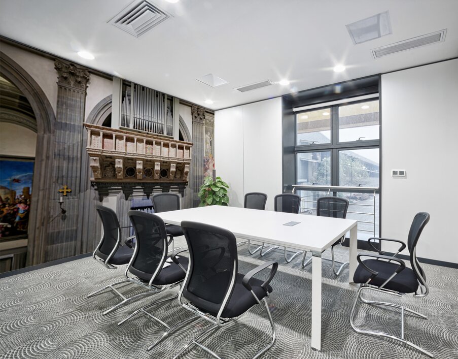 Pipe organ in Basilica of San Lorenzo in Florence Tuscany Wall Printing