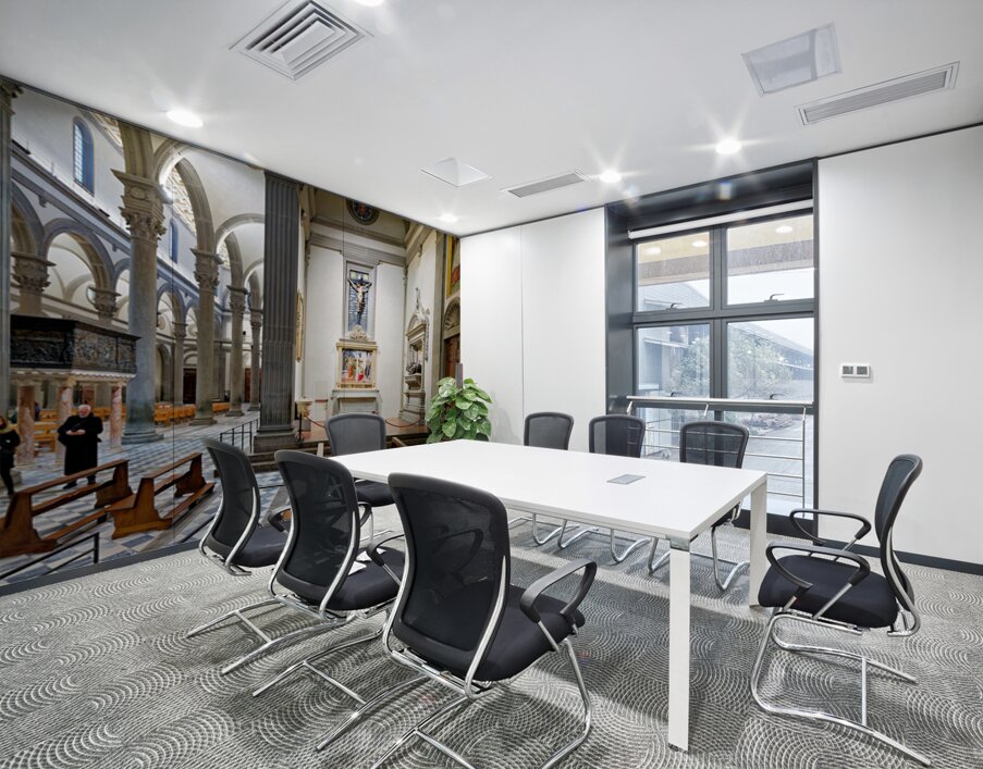 Visit to basilica of san lorenzo in florence tuscany italy Wall Printing