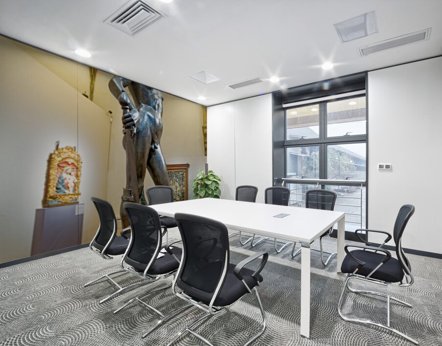Bronze David stands in Museo Nazionale del Bargello in Florence Wall Printing
