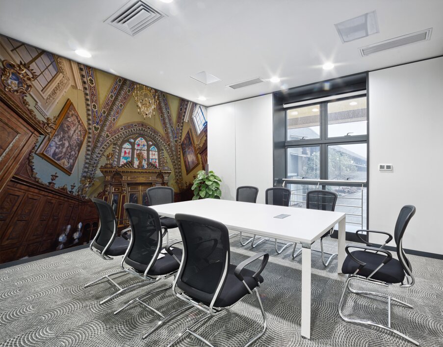 Santa Maria Novella Church in Florence on a sunny day Wall Printing