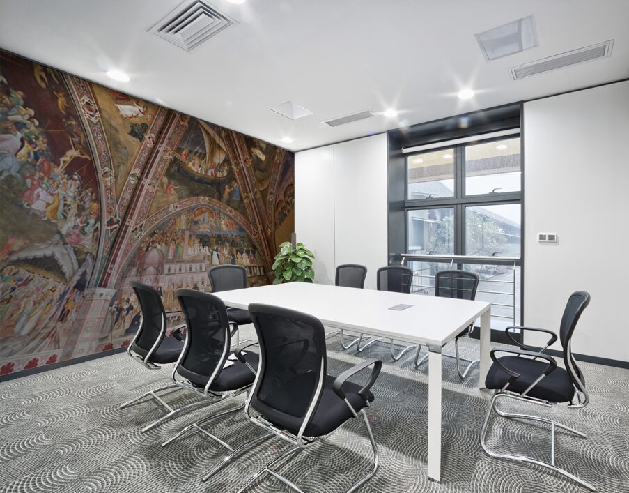 Painting on walls of Santa Maria Novella church in Florence Tusc Wall Printing