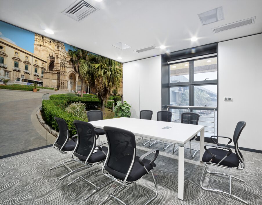 Palermo Cathedral surrounded by gardens in Sicily Italy Wall Printing