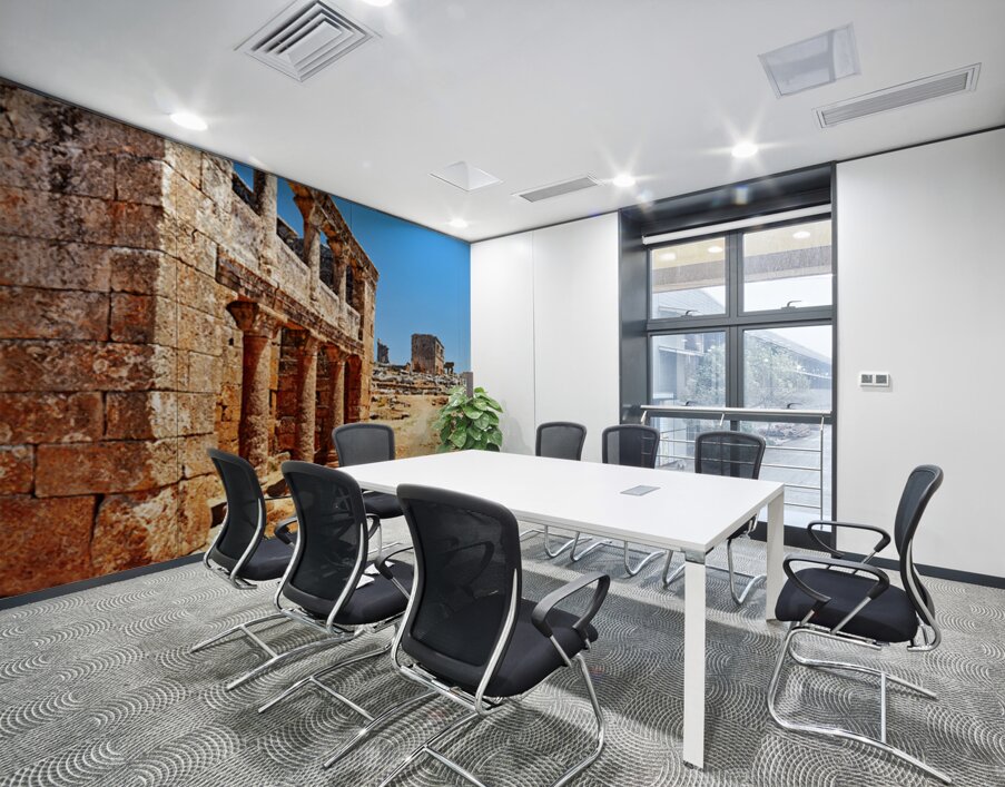 Discovering ancient ruins in Serjilla Syria Wall Printing