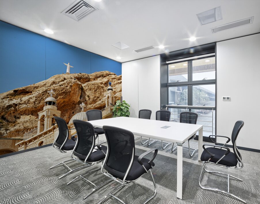 Visit to the convent of saint thecla in maaloula syria Wall Printing