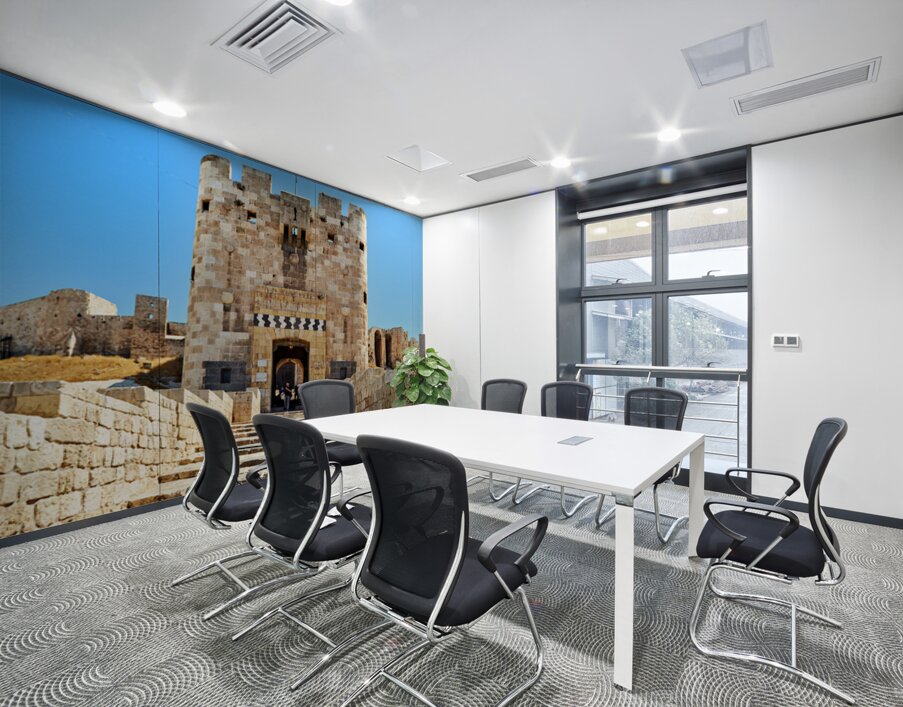 Visiting the citadel in Aleppo Syria on a clear day Wall Printing