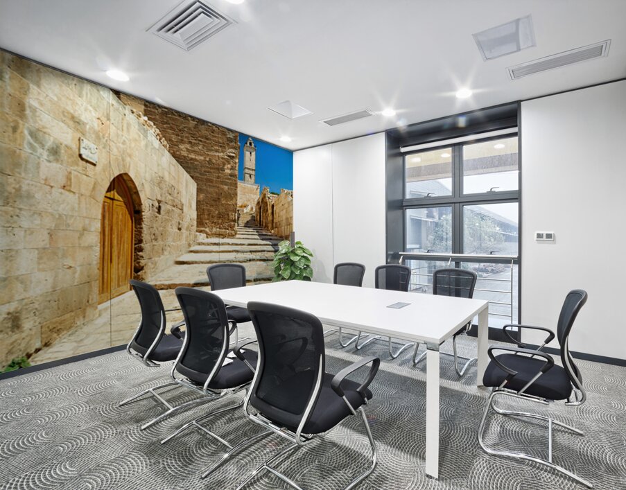 Explore the ancient paths leading up to Aleppo Citadel in Syria Wall Printing