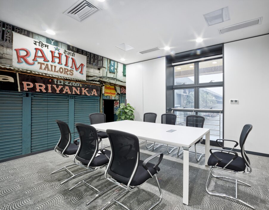 Holy cow resting on the street in Kathmandu Nepal Wall Printing