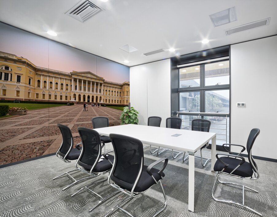 Visitors explore the Russian Museum in Saint Petersburg Wall Printing