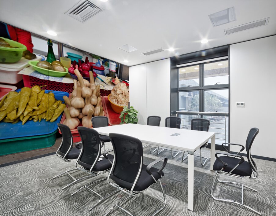 Fresh veggie stalls in Saint Petersburg Wall Printing