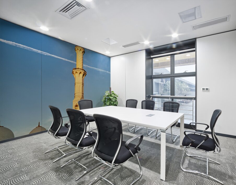 Exploring Sheikh Zayed Grand Mosque in Abu Dhabi during sunset Wall Printing