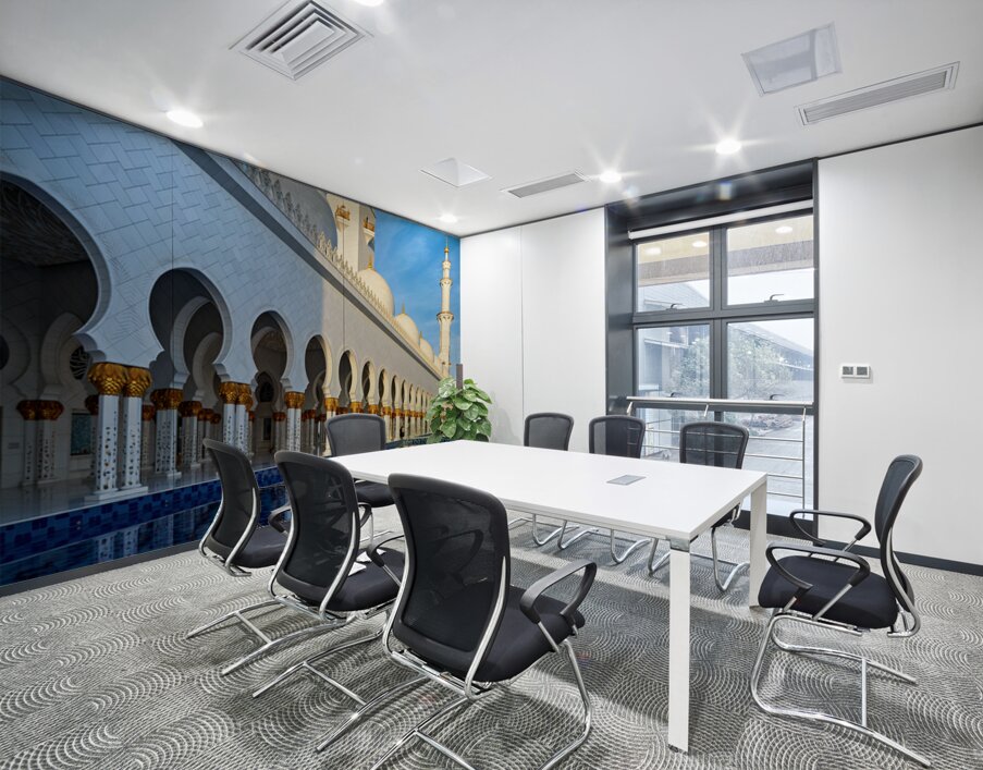 Sheikh Zayed Mosque reflection in Abu Dhabi Wall Printing