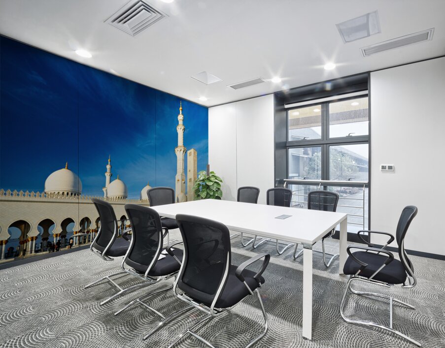 Visiting the sheikh zayed grand mosque in abu dhabi Wall Printing