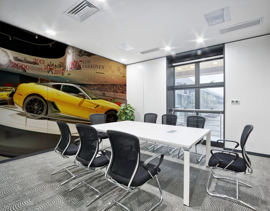 Ferrari display at Abu Dhabi Ferrari World amusement park Wall Printing