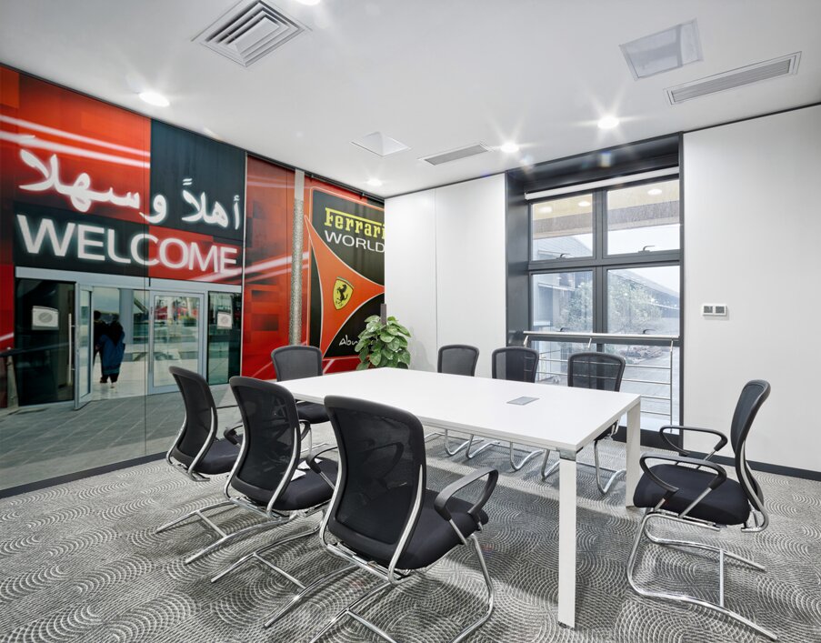 Welcome to Ferrari World in Abu Dhabi amusement park Wall Printing