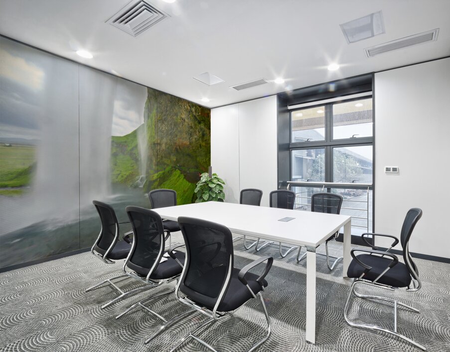 Seljalandsfoss waterfall view from behind in Iceland Wall Printing