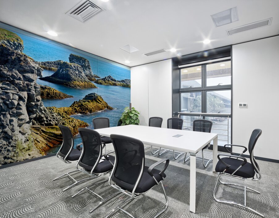 Arnarstapi cliffs show rocky coastline in Iceland Wall Printing