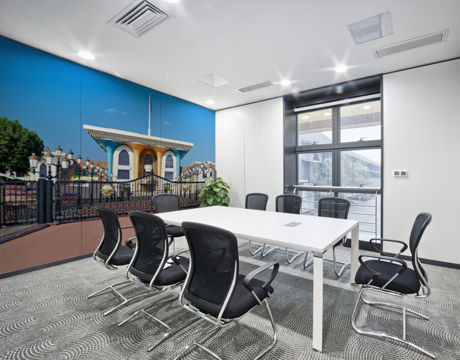 View of Al Alam Palace in Muscat Oman during daytime Wall Printing