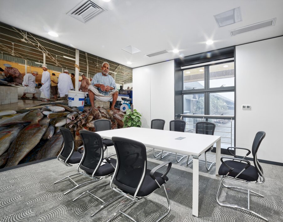 Visit to the muscat fish market in oman during the day Wall Printing