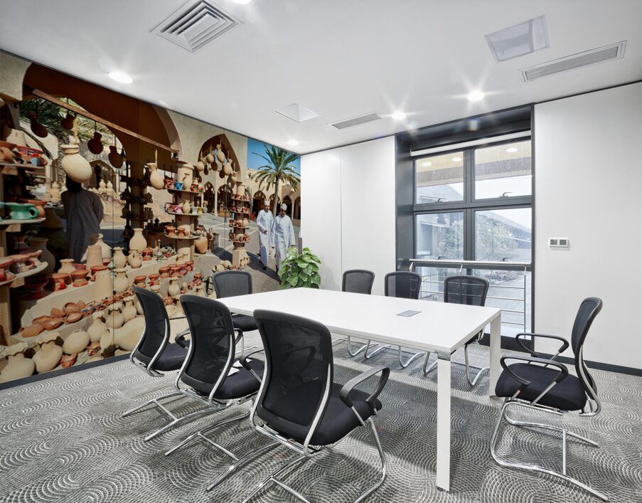 Visitors explore the market at Nizwa Oman during the day Wall Printing