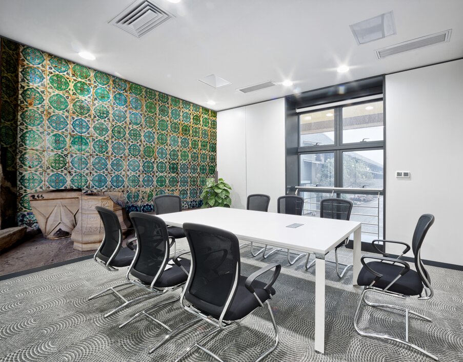 Exploring mosaic tiles and stone work in Topkapi Palace Wall Printing