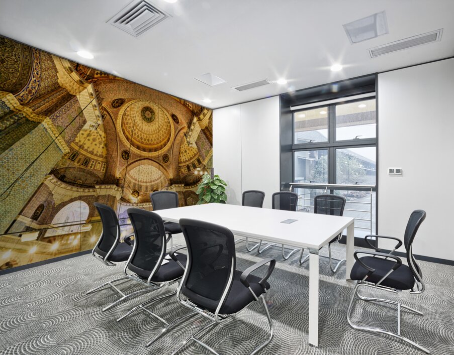 Visit to suleymaniye mosque in istanbul turkey Wall Printing