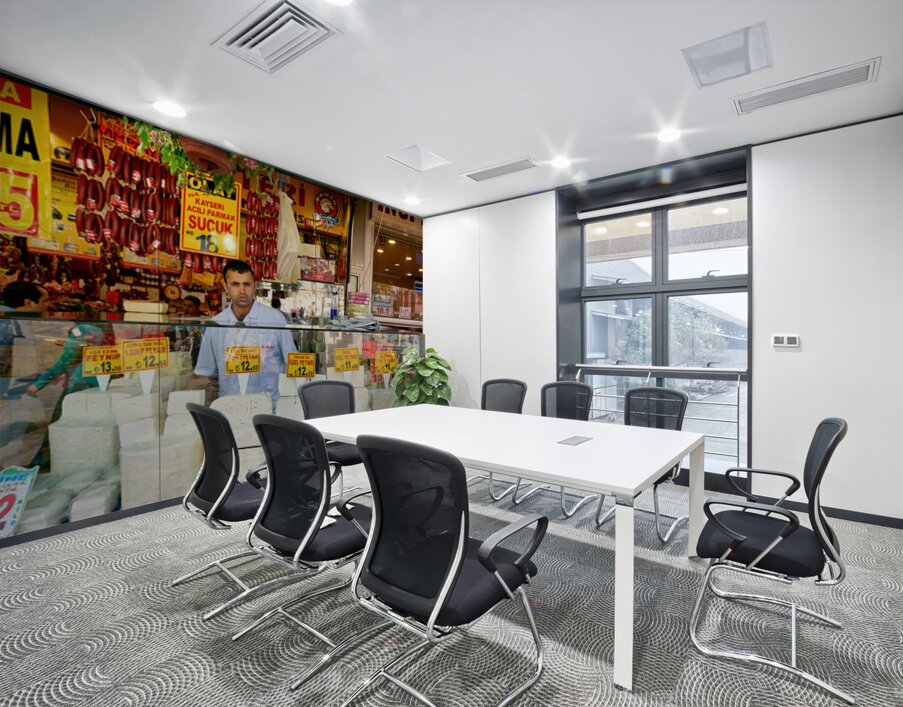 Cheese vendor at Grand Bazaar in Istanbul during busy hours Wall Printing