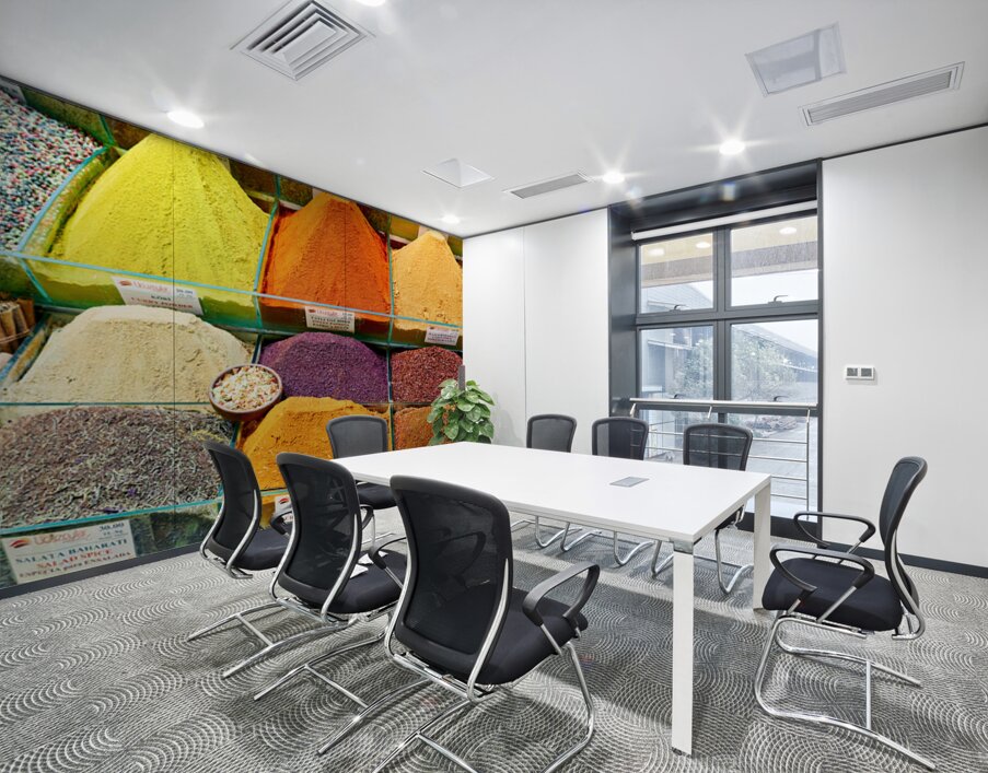 Exploring the Grand Bazaar with colorful spices in Istanbul Wall Printing