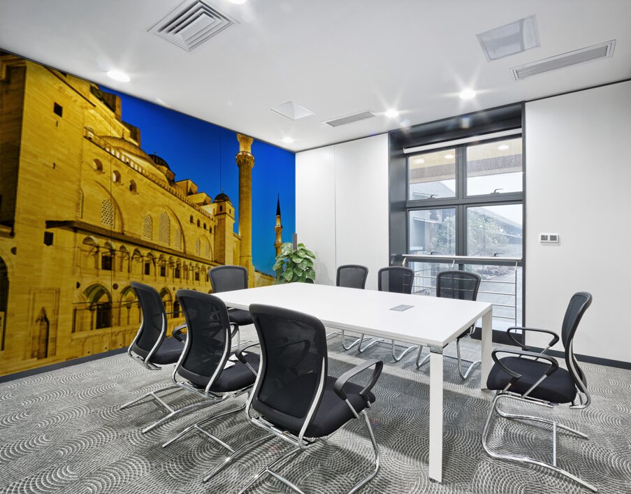 Suleymaniye Mosque at dusk in Istanbul Turkey Wall Printing