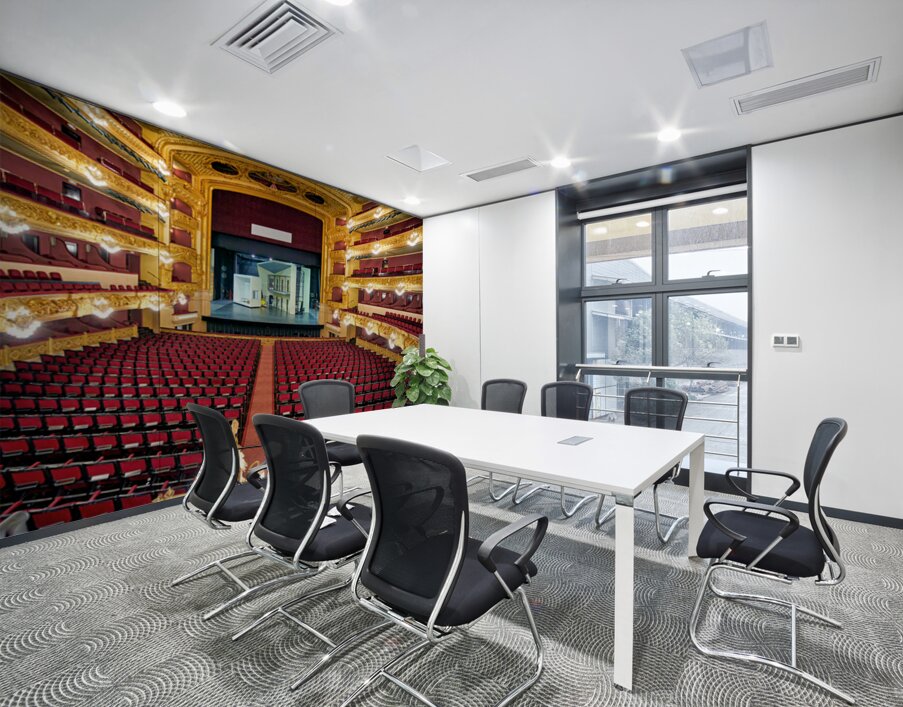 Gran Teatre del Liceu displays empty seats before a performance Wall Printing