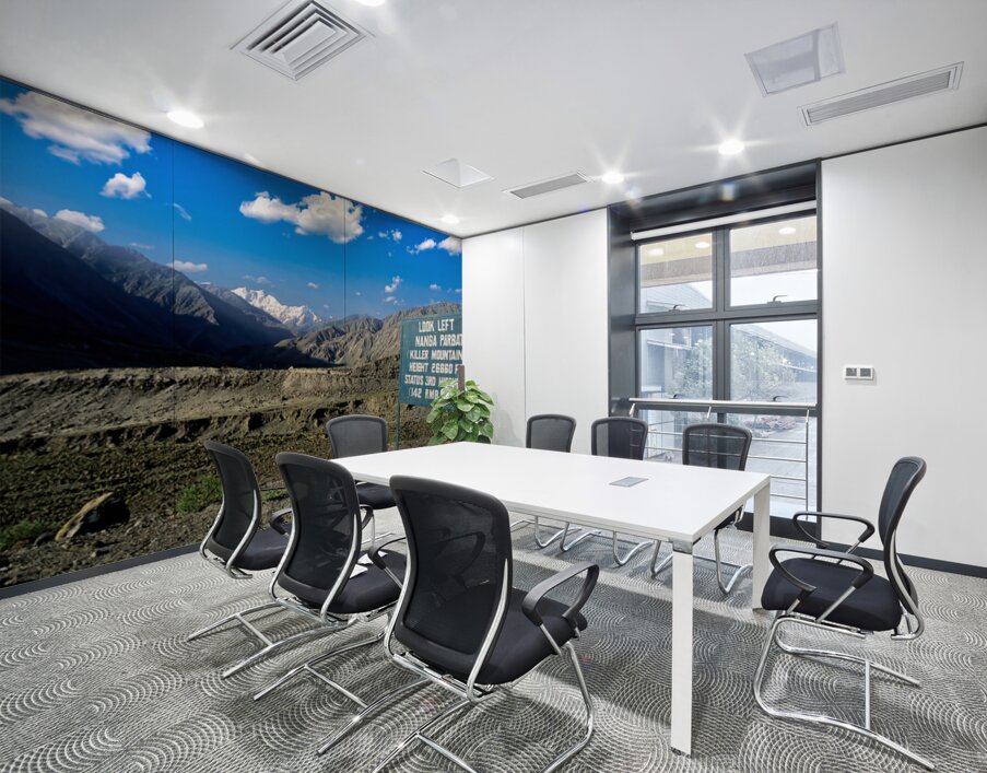 View of Nanga Parbat Peak in the Karakoram range Pakistan Wall Printing