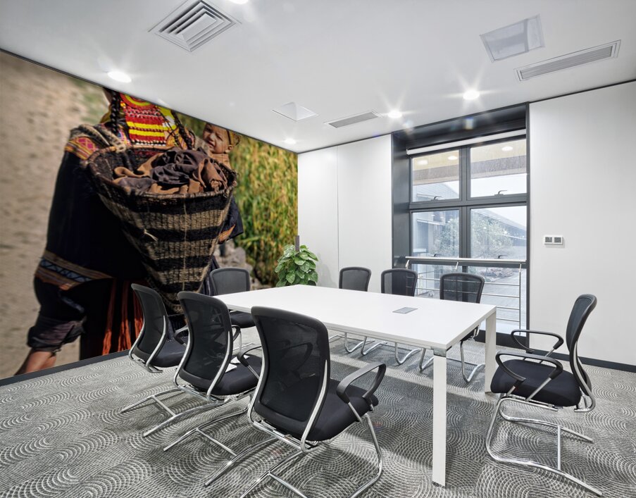 Life in kalash village of bumburet valley with a child Wall Printing