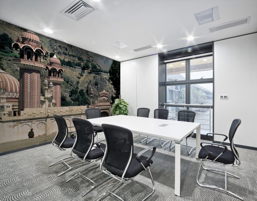 Beautiful architecture in Pakistans mountainous region Wall Printing