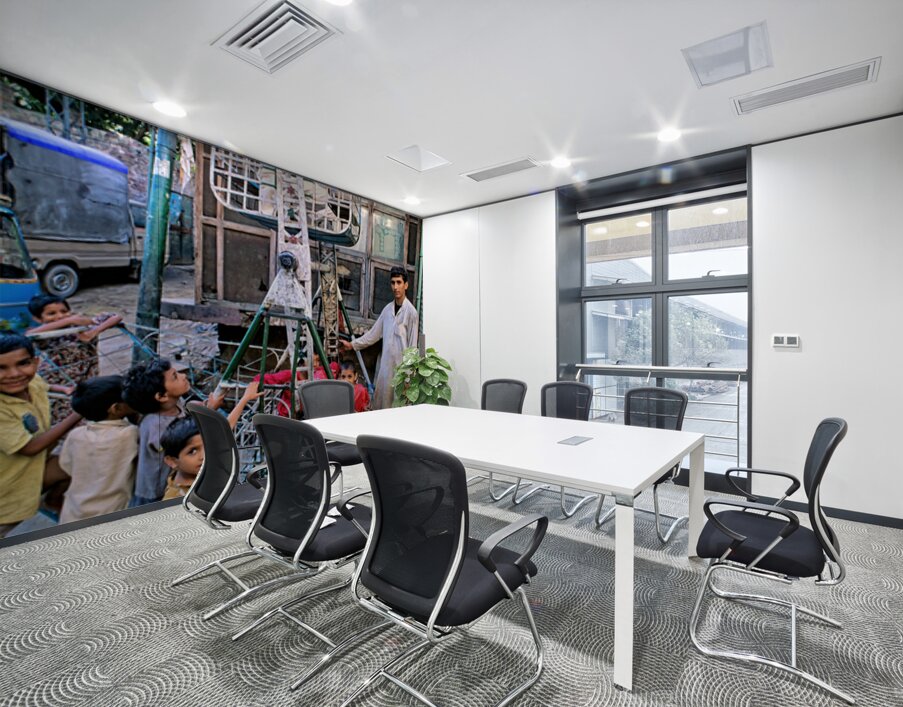 Children enjoy playtime on a swing in Lahore Wall Printing