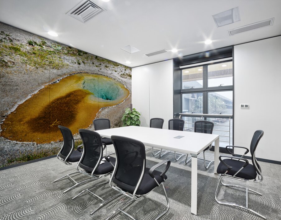 Yellowstone National Park features Beauty Pool in summer Wall Printing