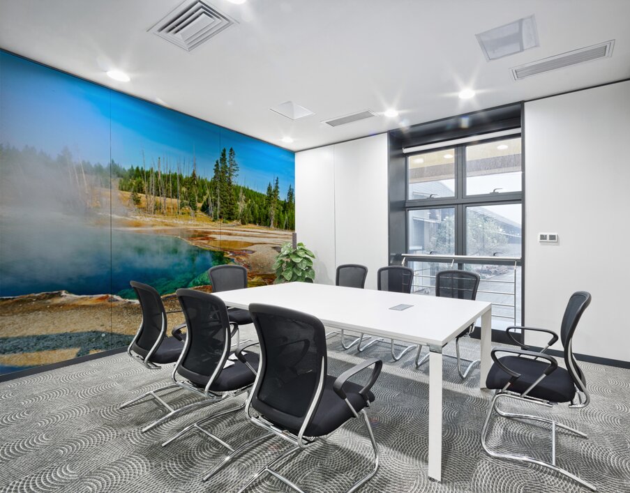 Visit abyss pool at yellowstone national park in usa Wall Printing