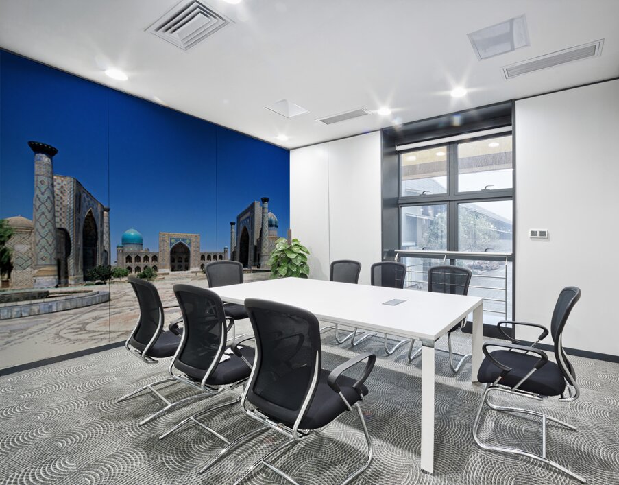 Registan in Samarkand showcases historical architecture Wall Printing