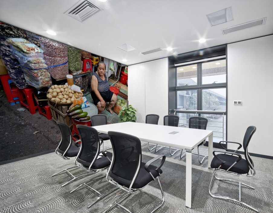 Fruit vendor sells fresh produce in Ho Chi Minh City Wall Printing