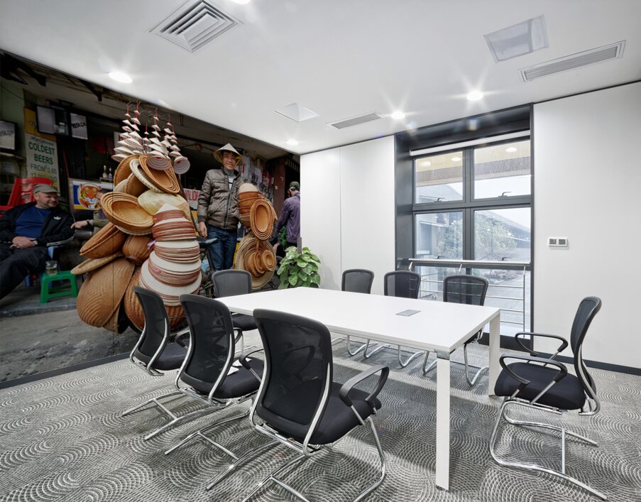 Craftsman sells handmade baskets in Ho Chi Minh City Wall Printing