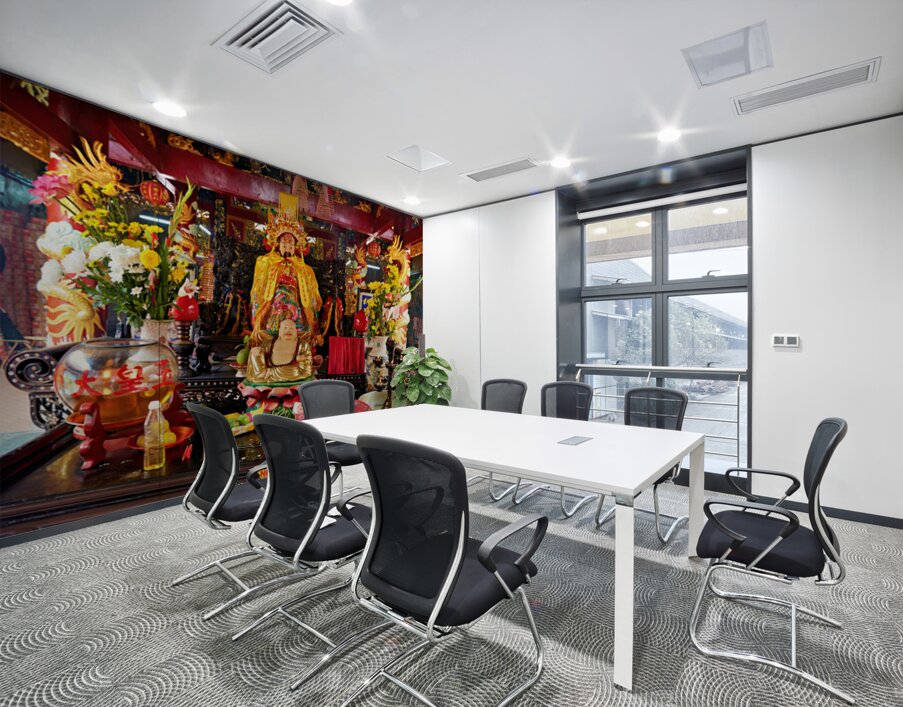 Visit to a Buddhist temple in Ho Chi Minh City Vietnam Wall Printing