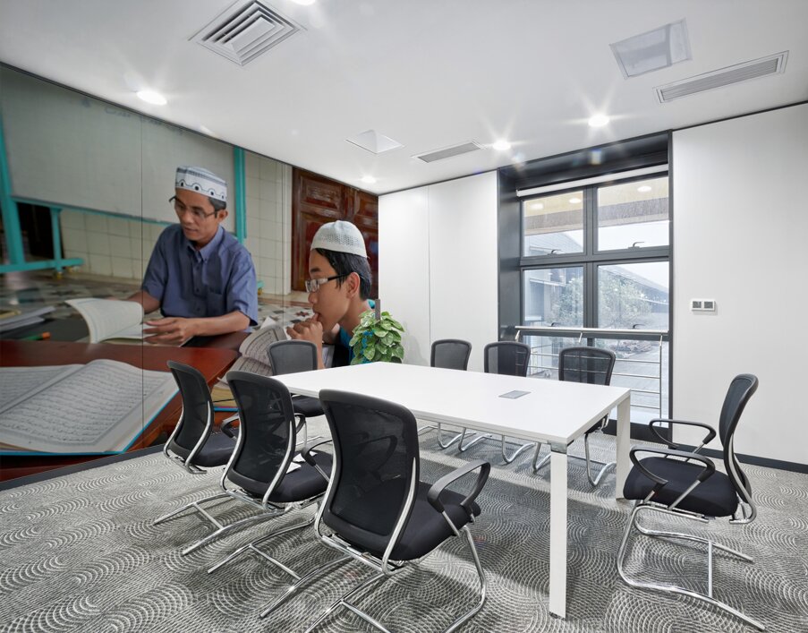 Learning together in a classroom in Ho Chi Minh City Wall Printing