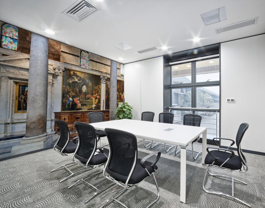 Exploring the interior of the Cathedral in Pisa Tuscany Italy Wall Printing