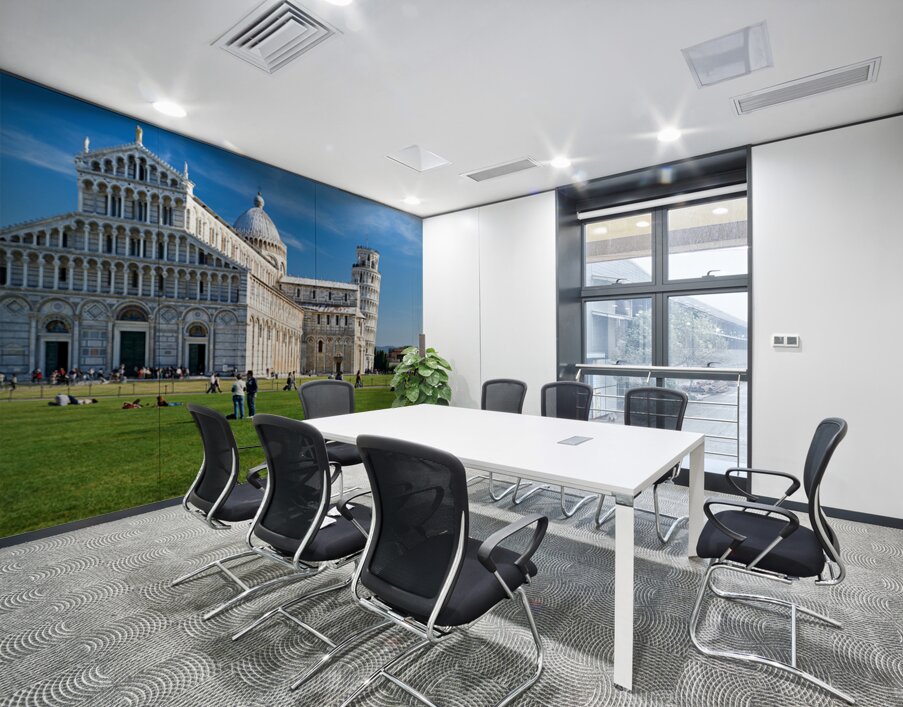 Visit to Piazza dei Miracoli in Pisa with the Leaning Tower Wall Printing