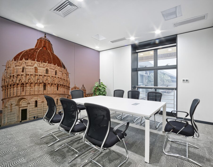 Pisa Tuscany landmarks at sunset in Square of Miracles Wall Printing